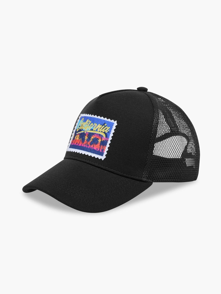 California Print Cap with Snap Back Closure
