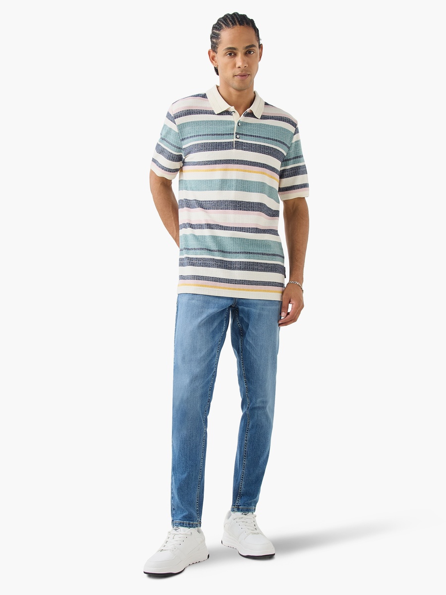 Skinny Fit Jeans with Button Closure and Pockets