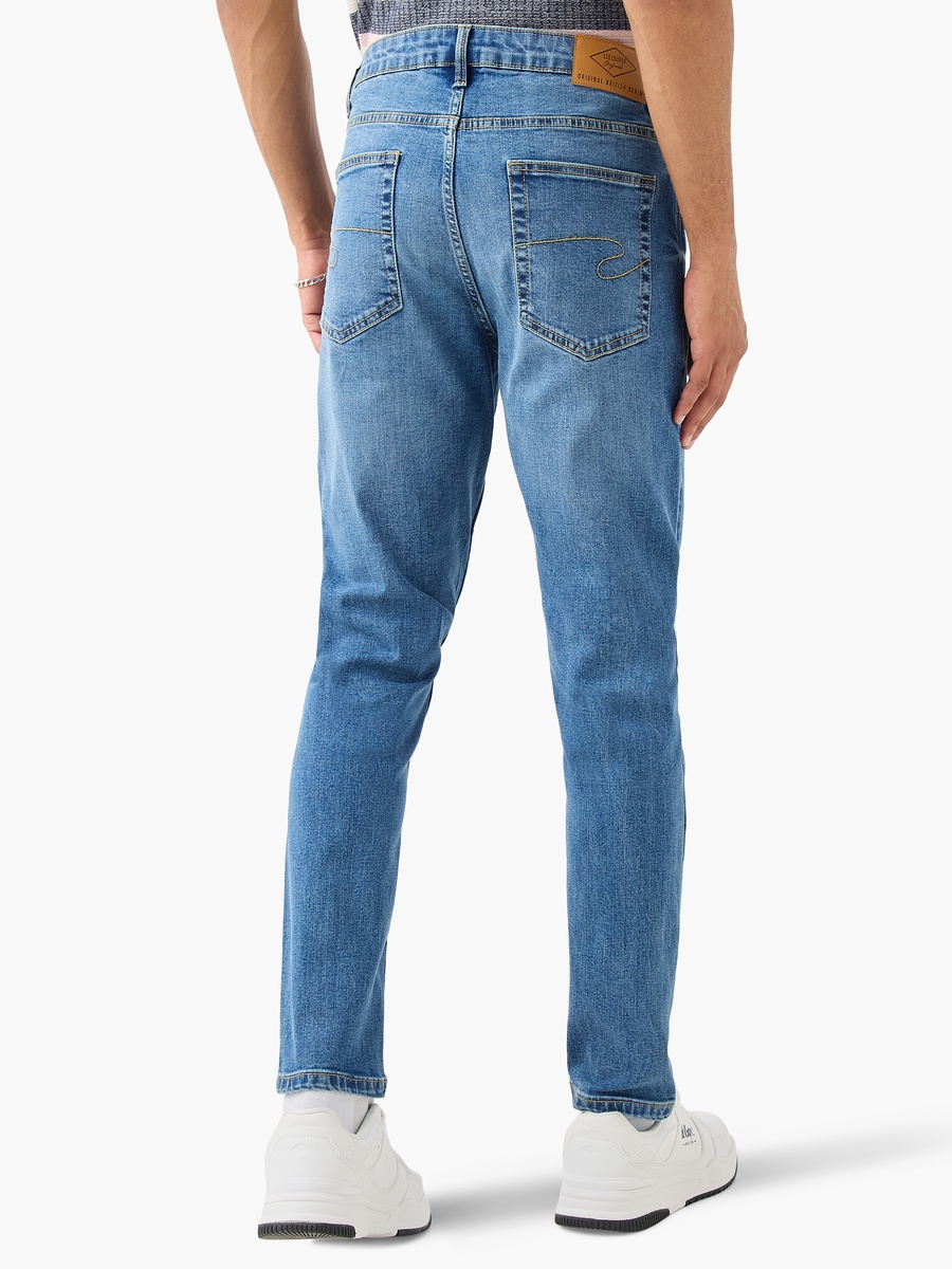 Skinny Fit Jeans with Button Closure and Pockets