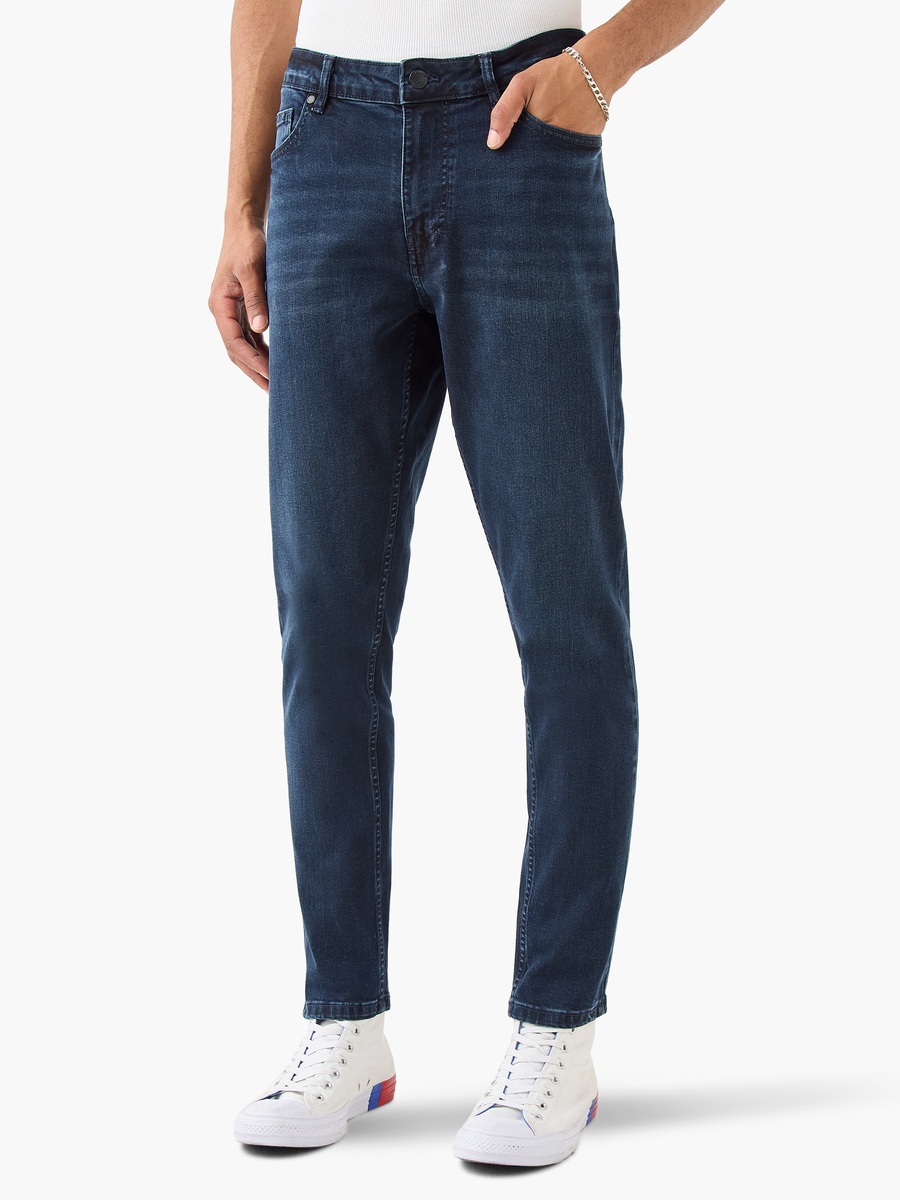 Skinny Fit Jeans with Button Closure and Pockets