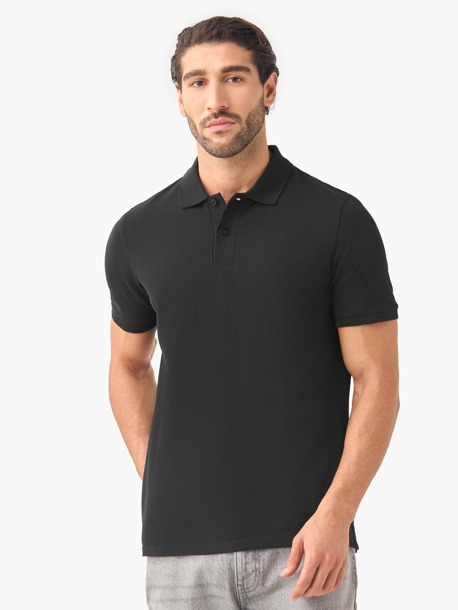 Set of 2 -  Polo Neck T-Shirt with Short Sleeves