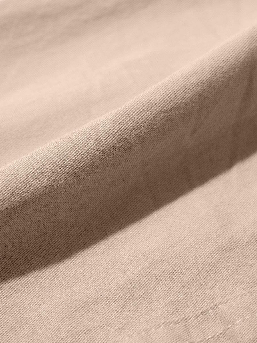 Men Beige Cuffed Cargo Joggers