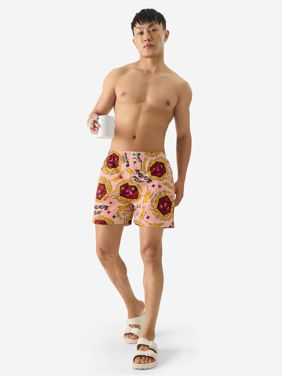 Men Graphic Print Cotton Boxer Shorts