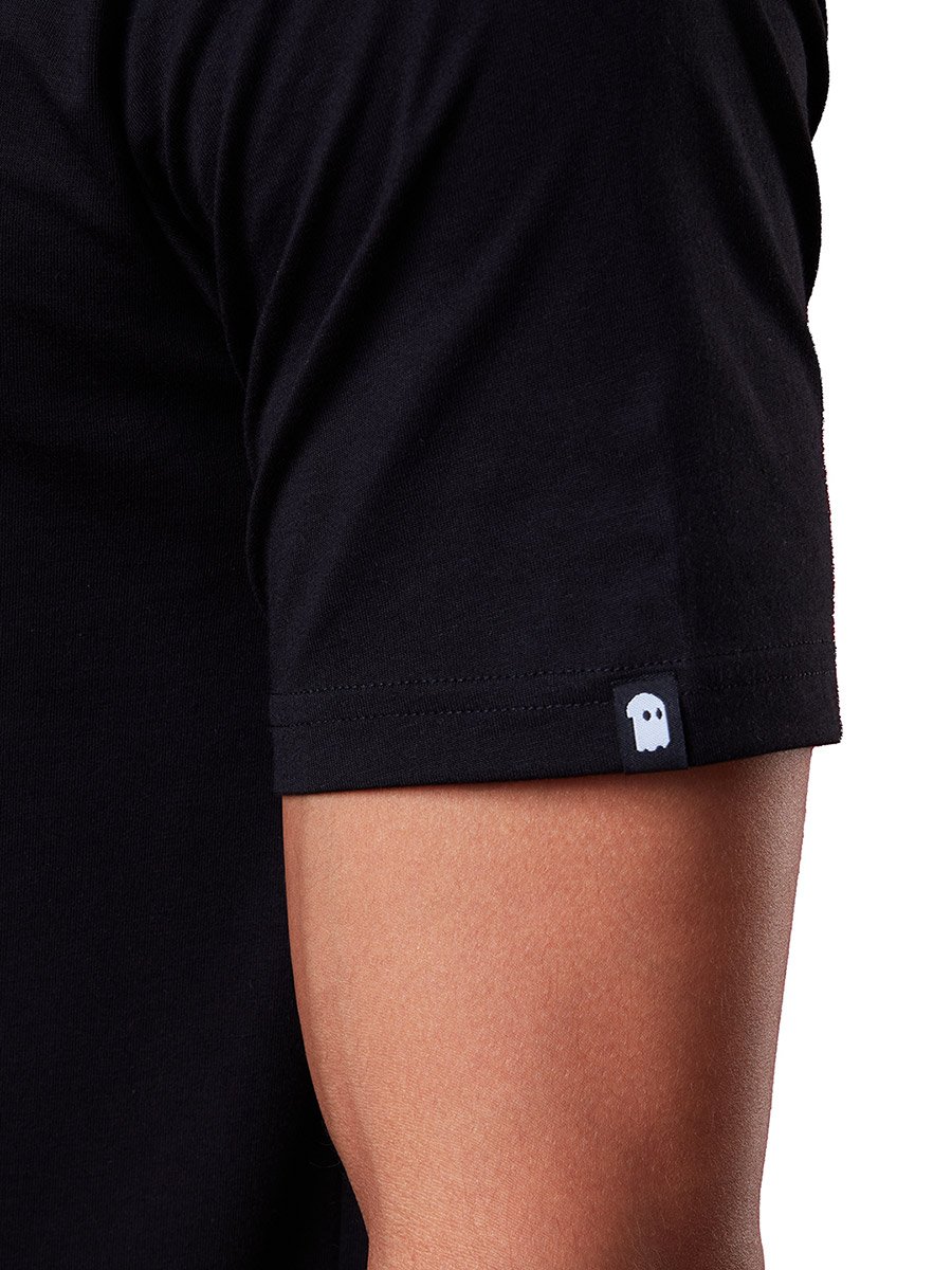 Men Black Graphic Premium Cotton T-Shirt