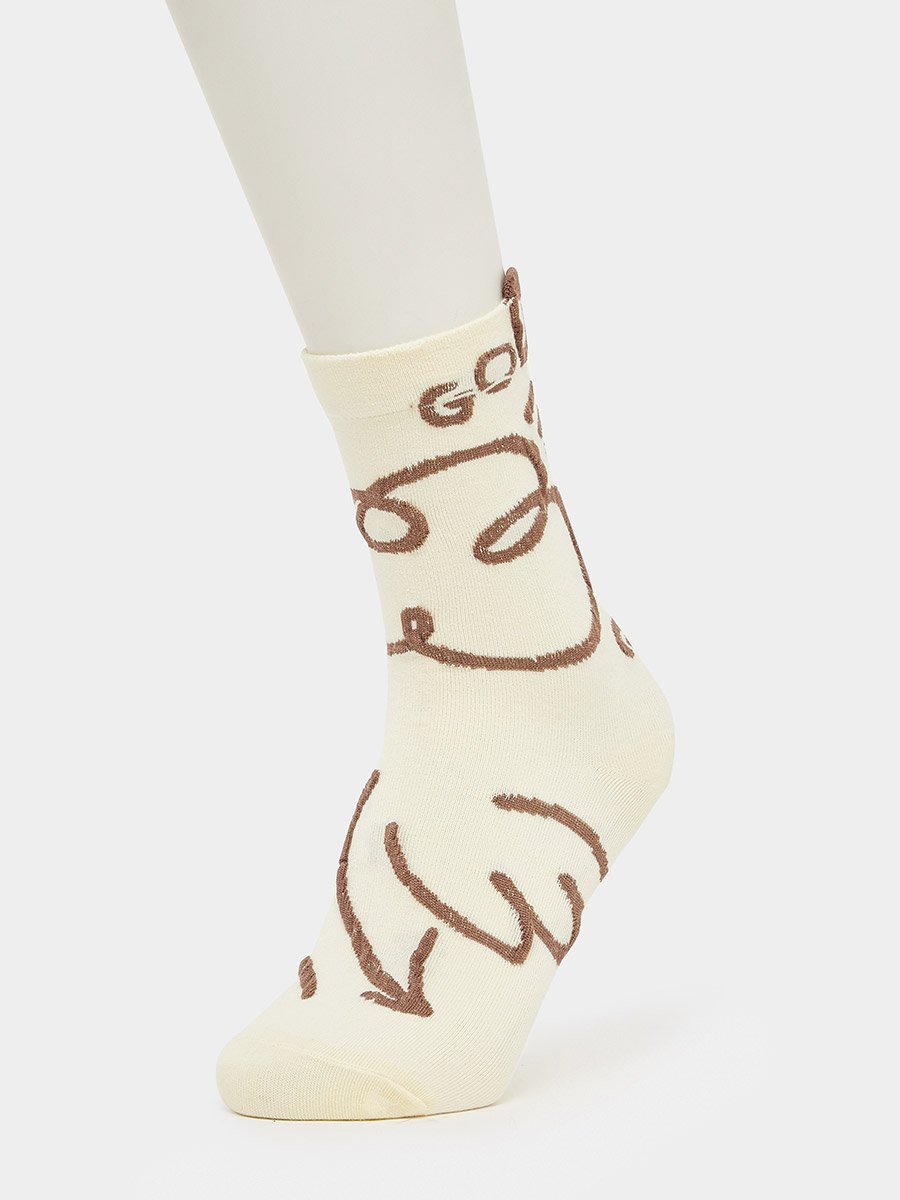 Pack of 2 - Graphic Pattern Socks