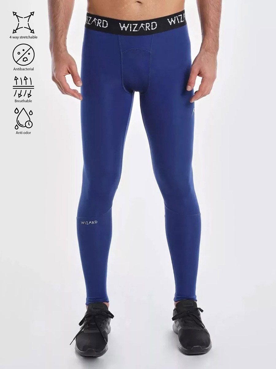 Jacquard Elastic-Waist 4 Way Stretch Compression Tights