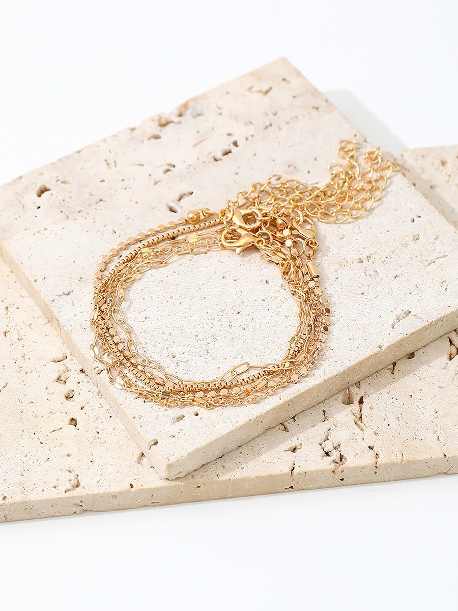 Set of 5 - Assorted Link Bracelets