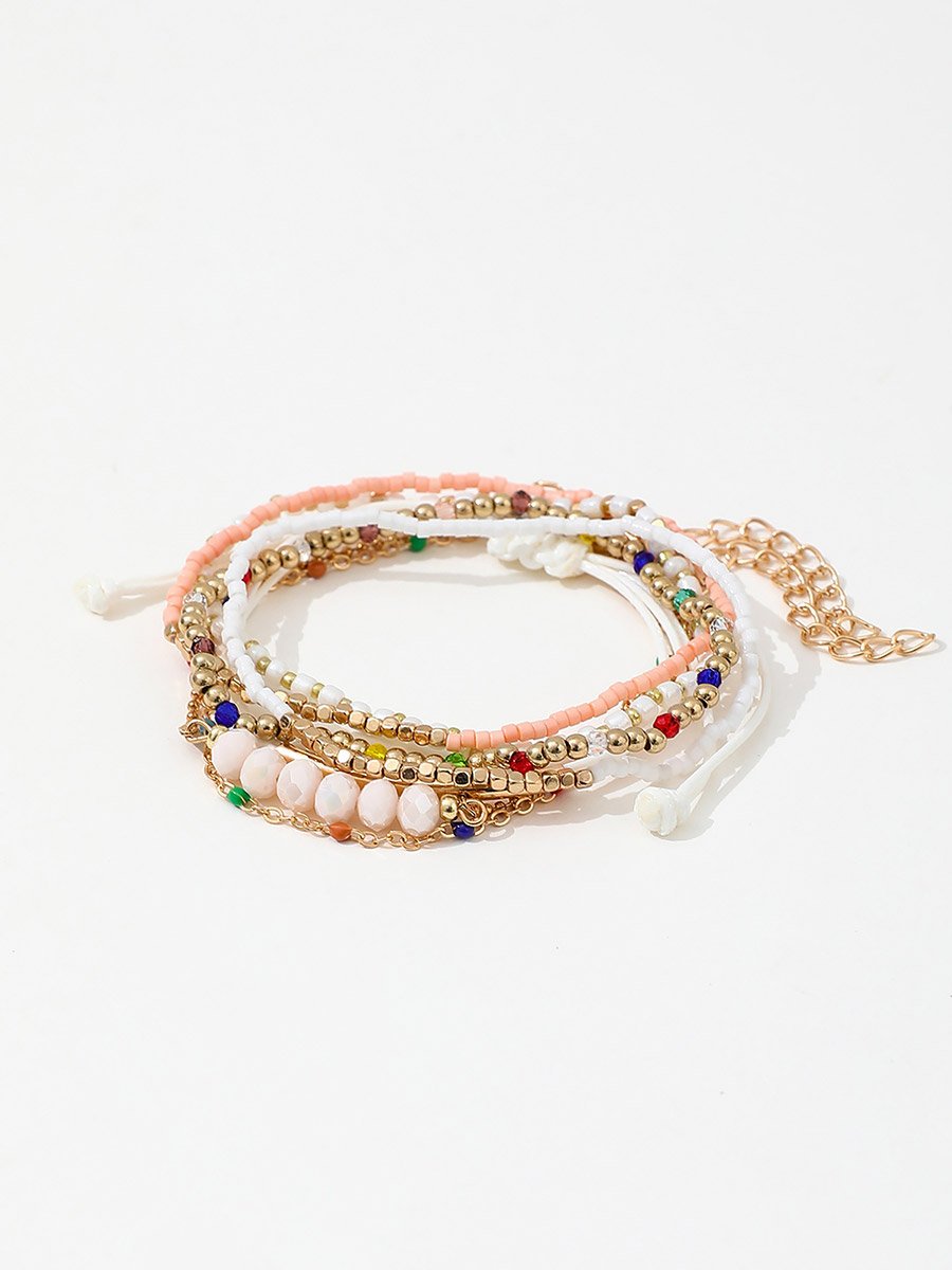 Set of 7 - Assorted Beaded Bracelets
