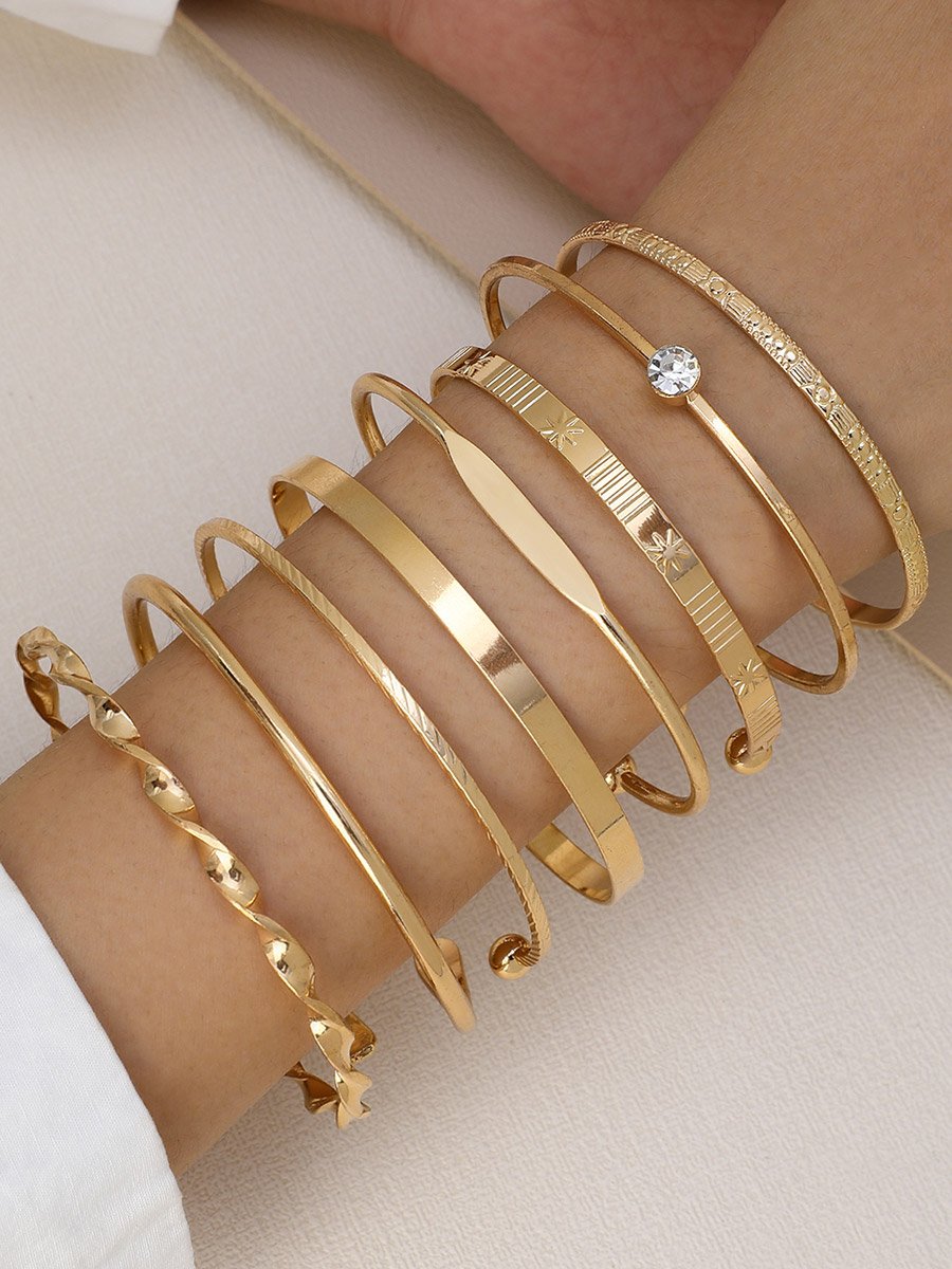 Set of 8 - Assorted Cuff Bracelets