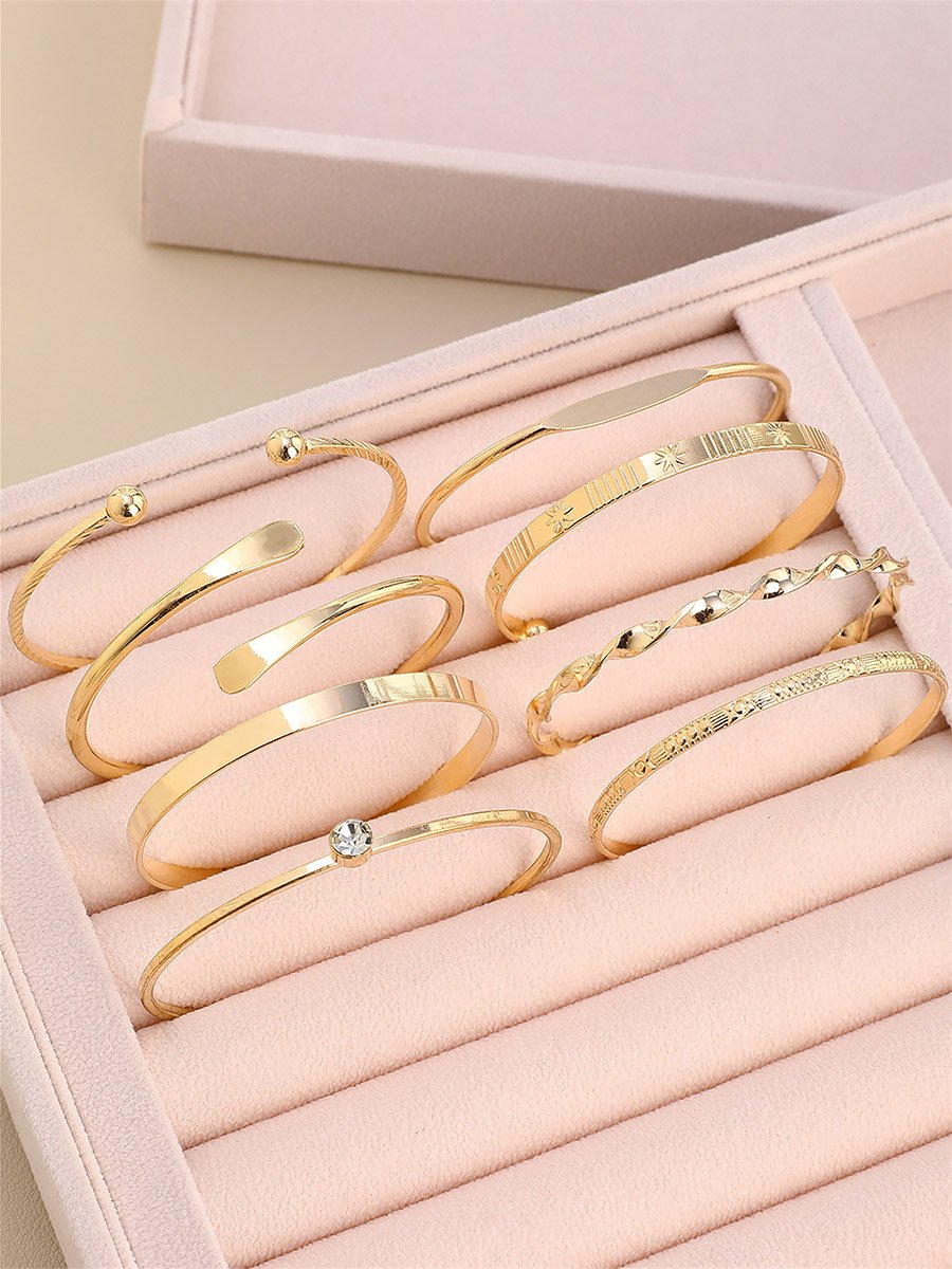 Set of 8 - Assorted Cuff Bracelets