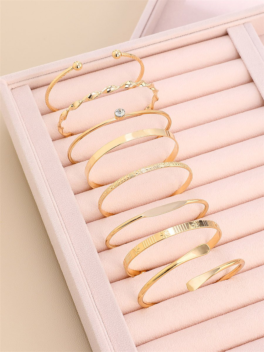 Set of 8 - Assorted Cuff Bracelets
