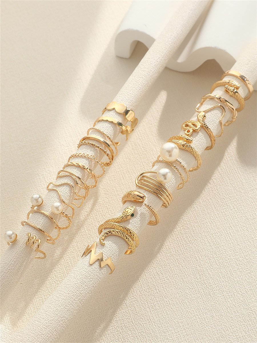 Set of 23 - Assorted Embellished Rings