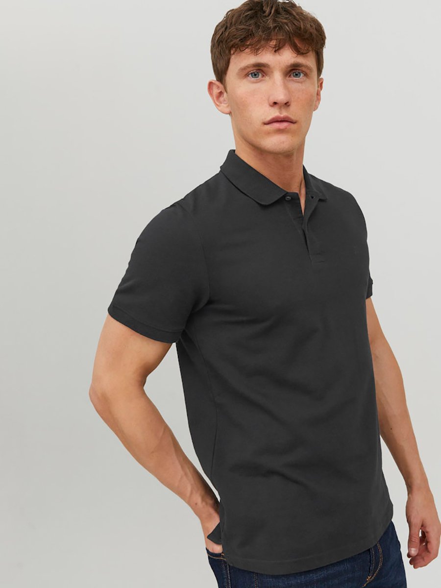 JJEBasic Regular Fit Polo with Button Placket