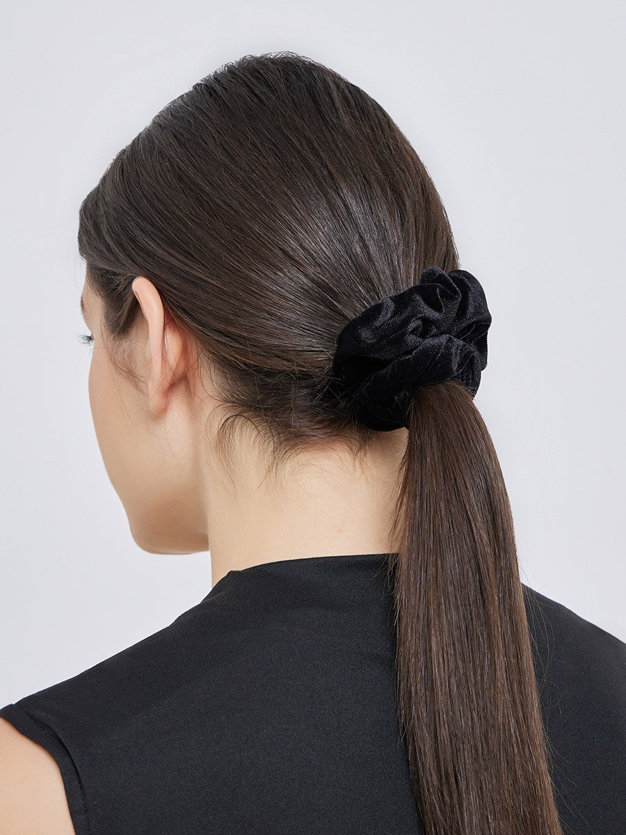 Set of 2 - Solid and Printed Scrunchies