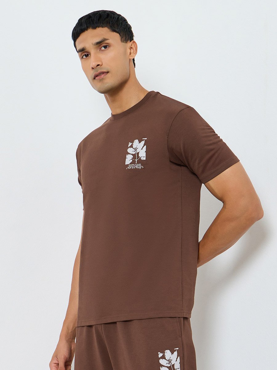 Men Relaxed Fit T-Shirt and Joggers Co-Ords