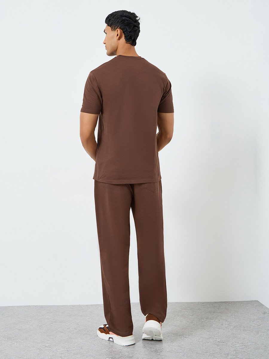 Men Relaxed Fit T-Shirt and Joggers Co-Ords