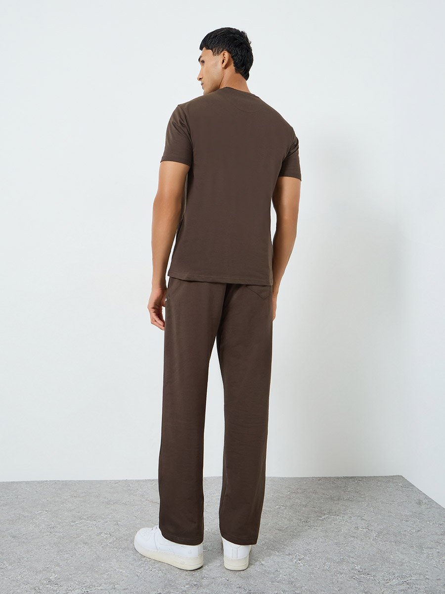 Men Relaxed Fit T-Shirt and Joggers Co-Ords