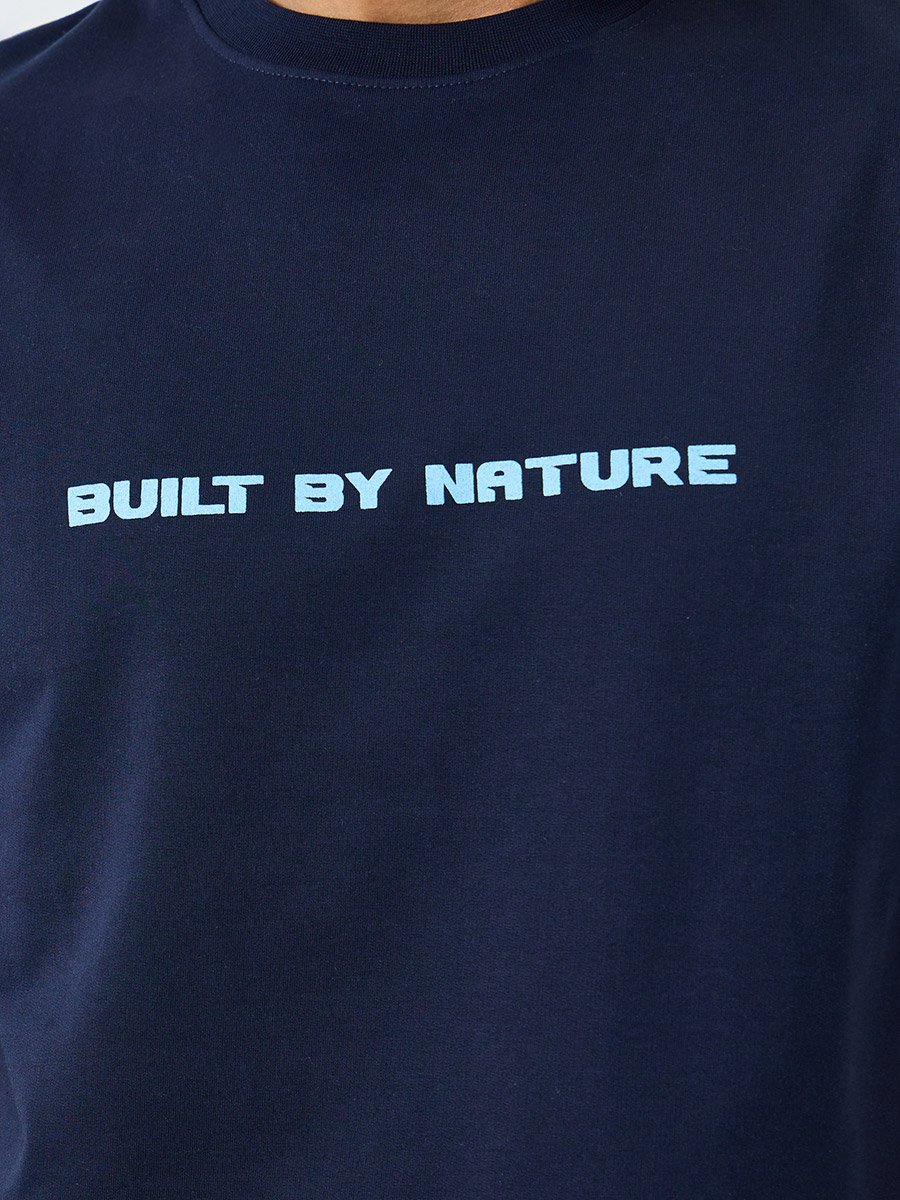 Men Slogan Print T-Shirt and Joggers Co-Ords