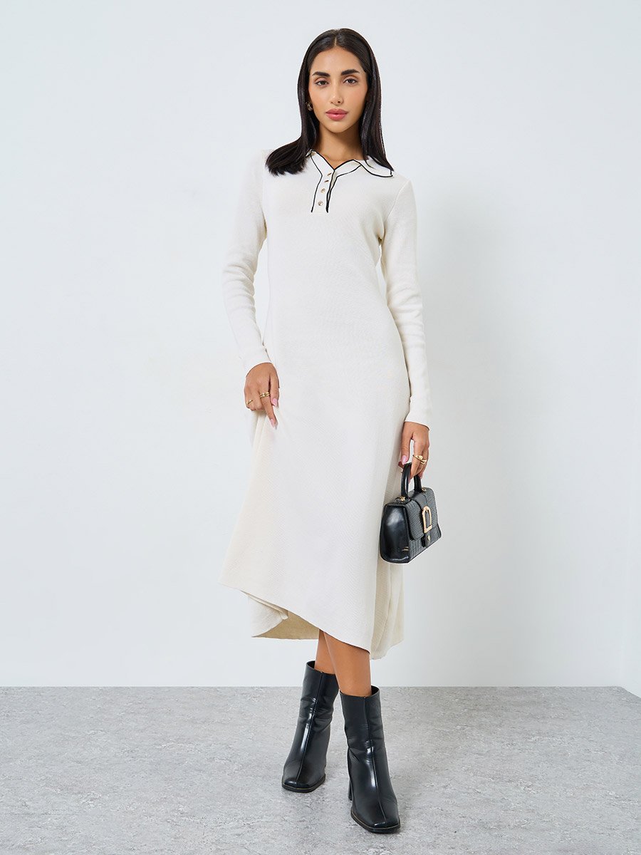 knee length dresses for ladies Laura Sweater Midi Dress – Savannah Taylor main image 1