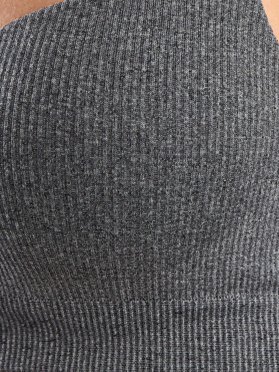 Ribbed Wired Push-Up Bra with Hook and Eye Closure