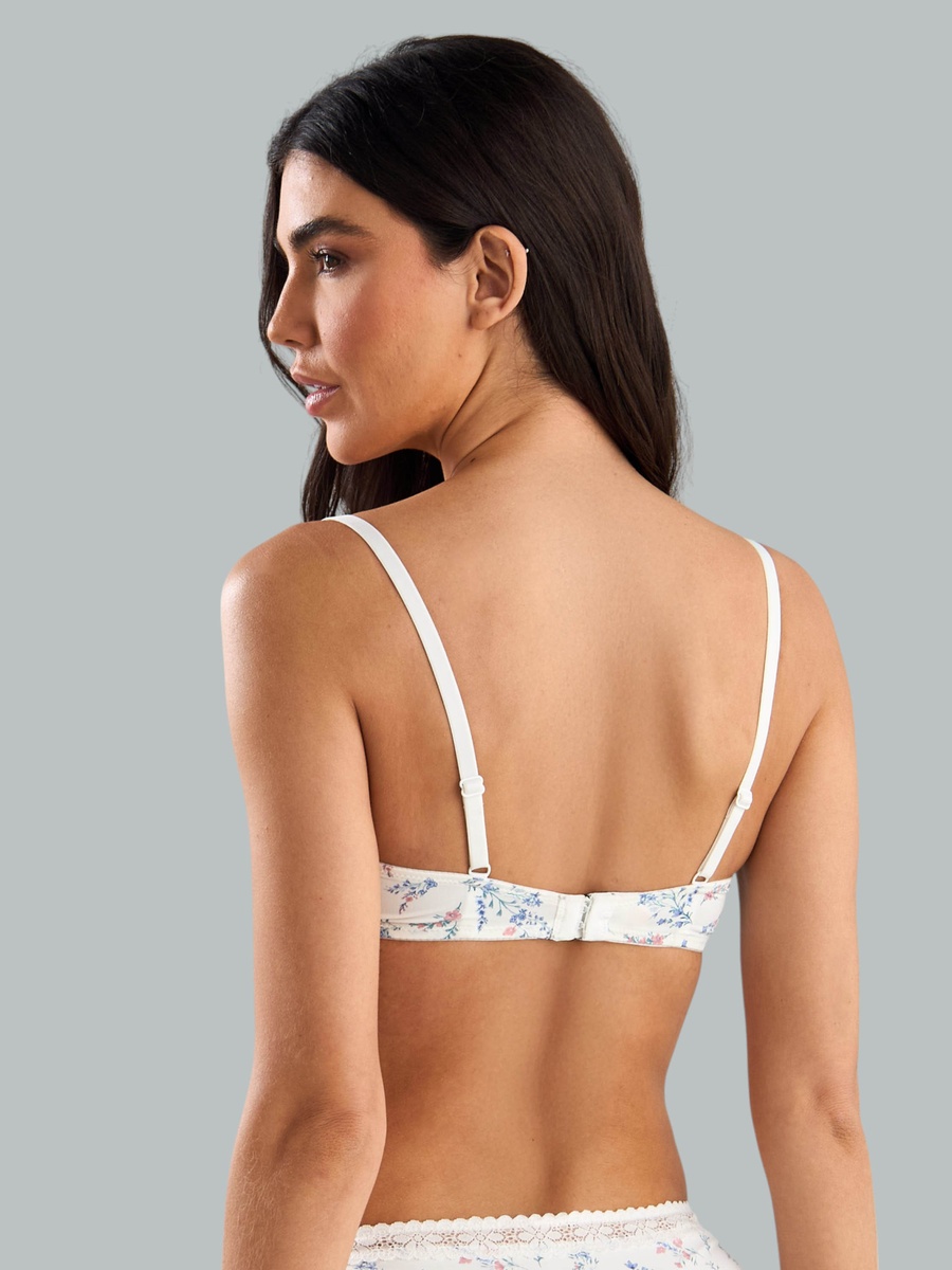 Pack of 2 - Lace Detail Wired Push-Up Demi Bra