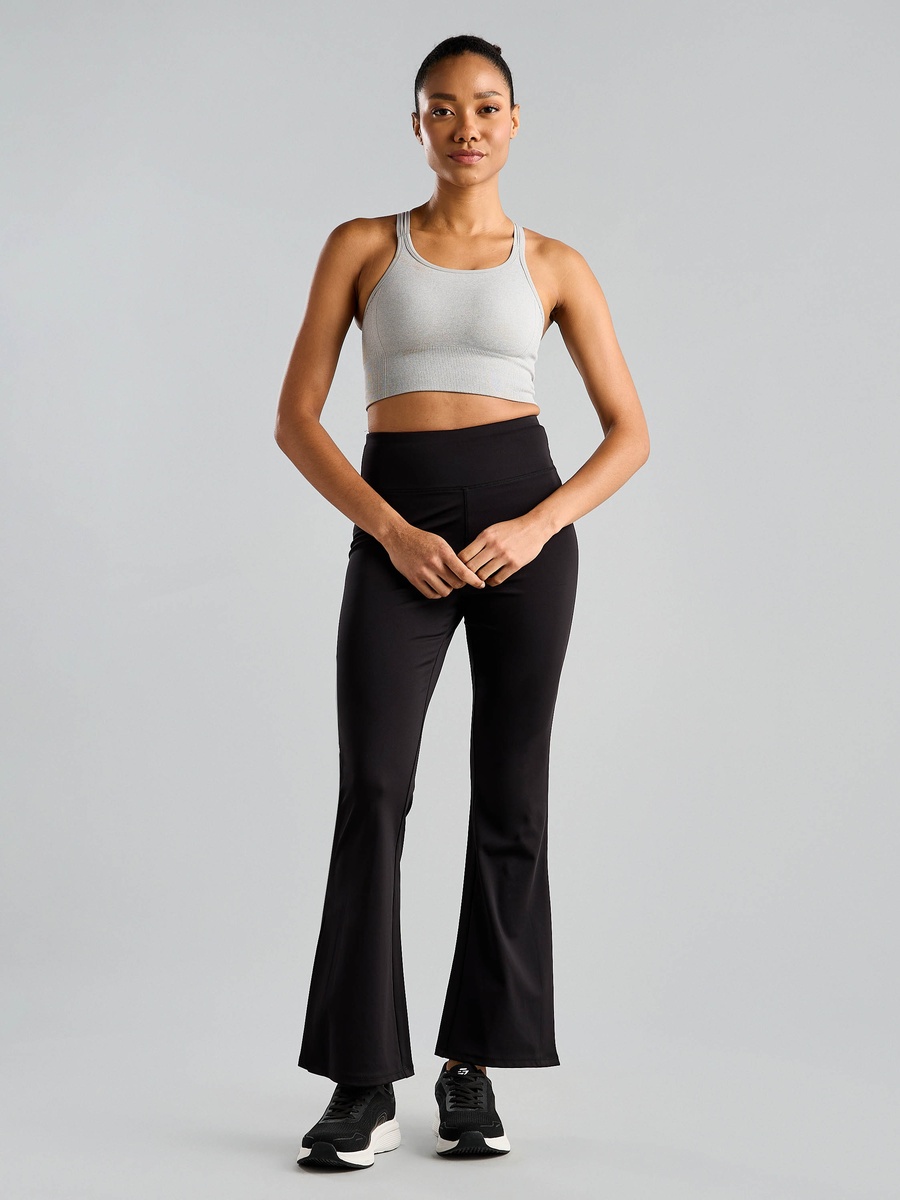Ribbed Cross-Back Crop Top