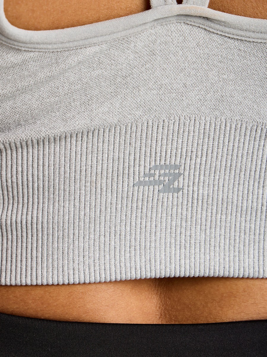 Ribbed Cross-Back Crop Top