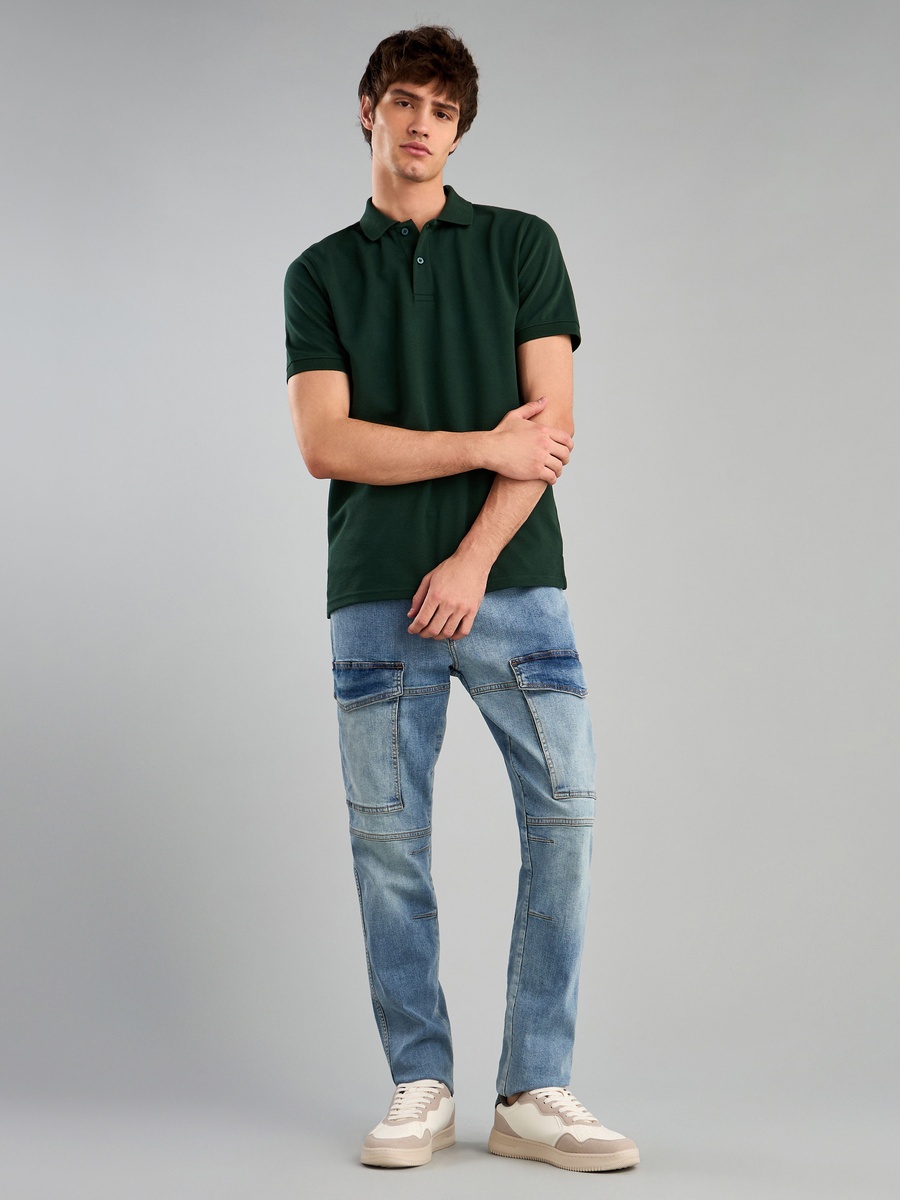 Textured Polo T-Shirt