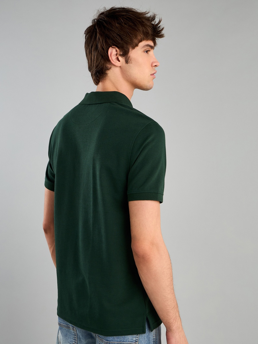 Textured Polo T-Shirt