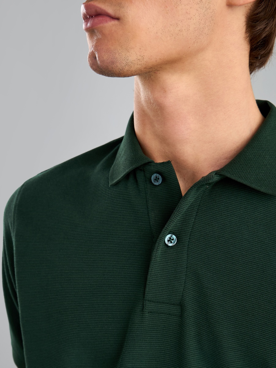 Textured Polo T-Shirt