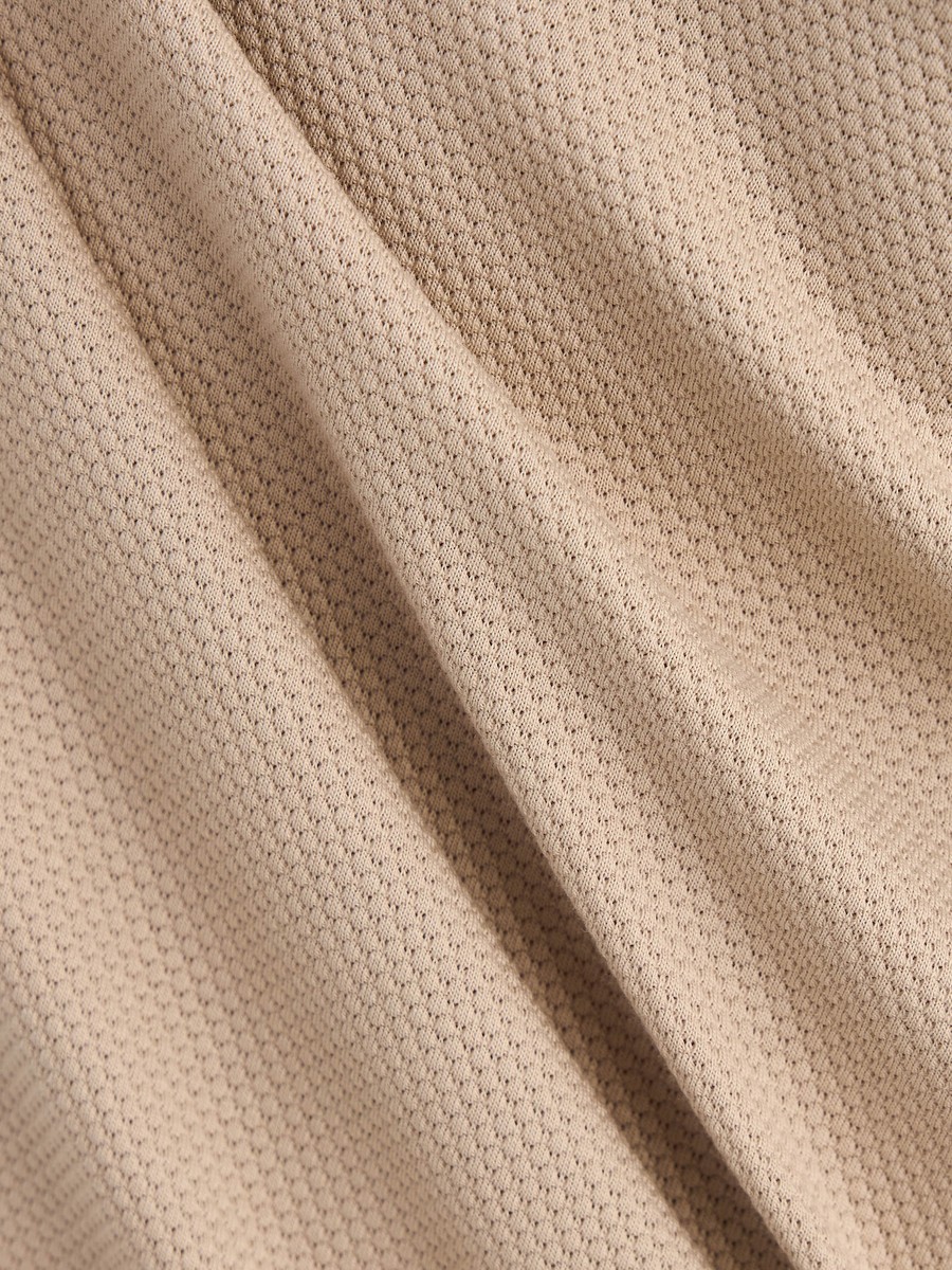 Popcorn Textured Polo T-Shirt with Jacquard Tipping