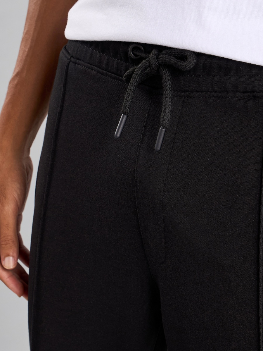 Plain Track Pants with Drawstring Closure