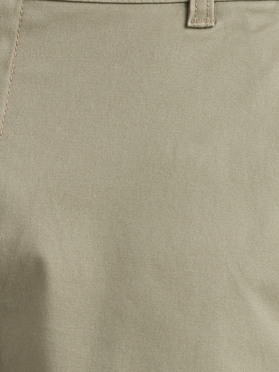 Plain Slim Fit Chinos with Pockets