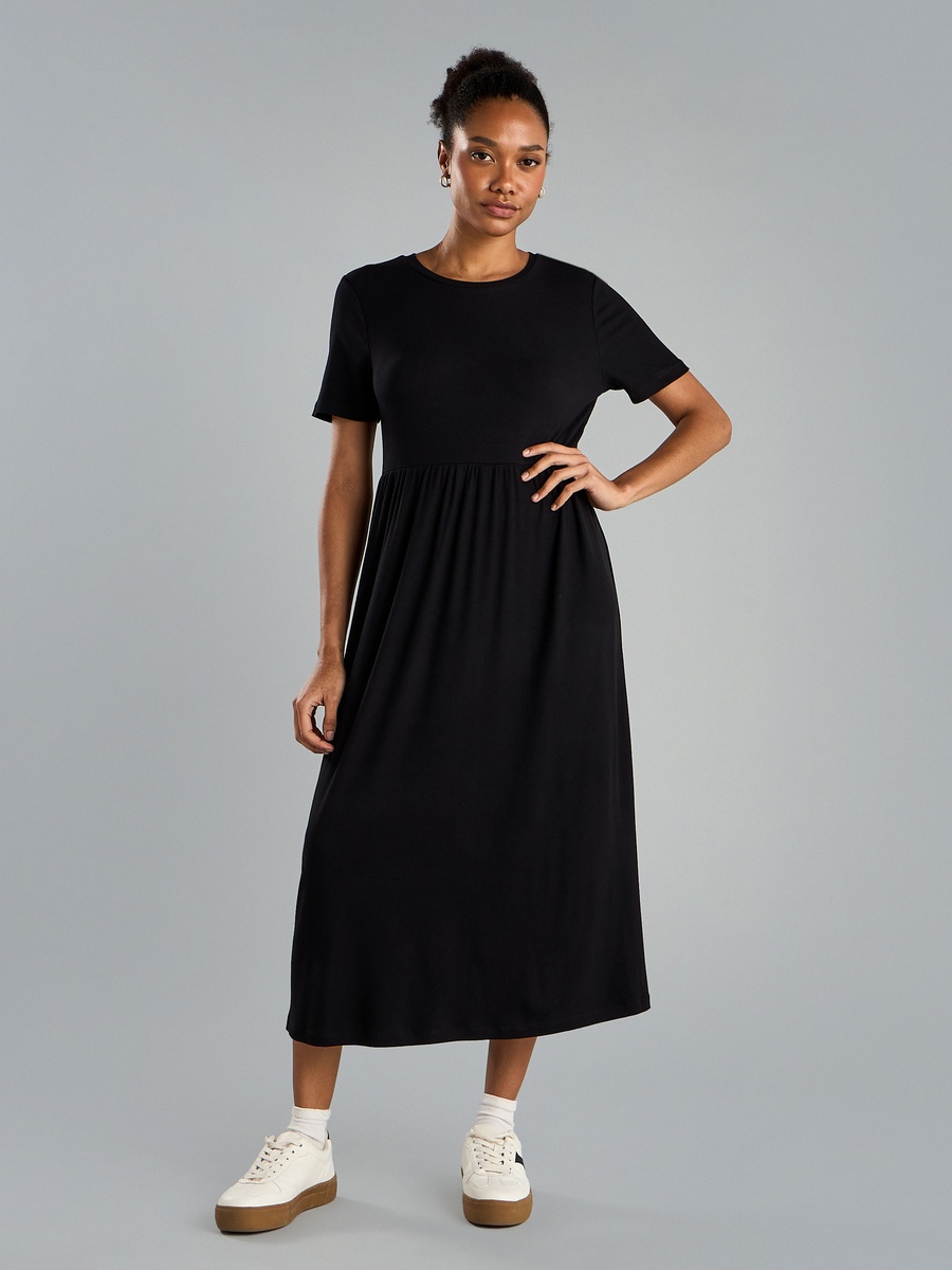 Ribbed Midi Dress