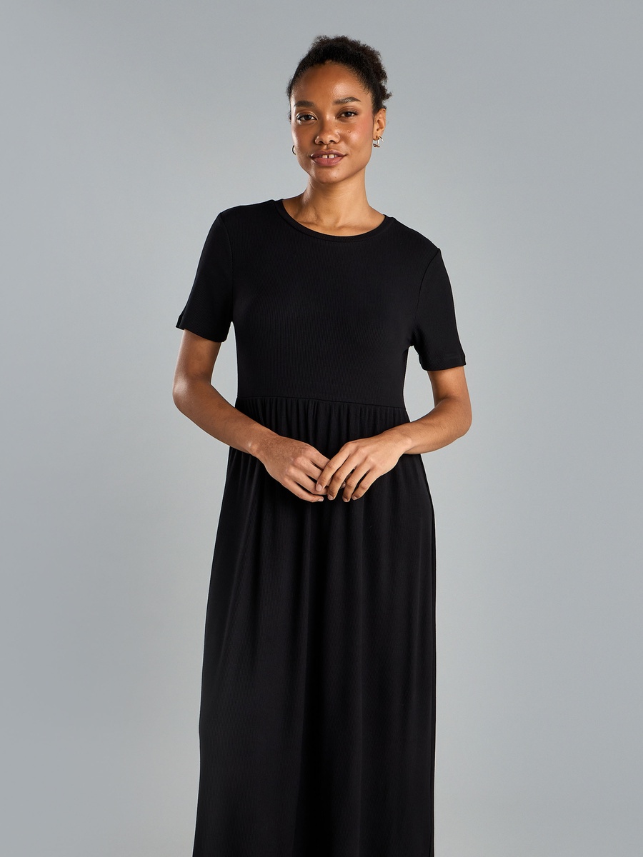 Ribbed Midi Dress