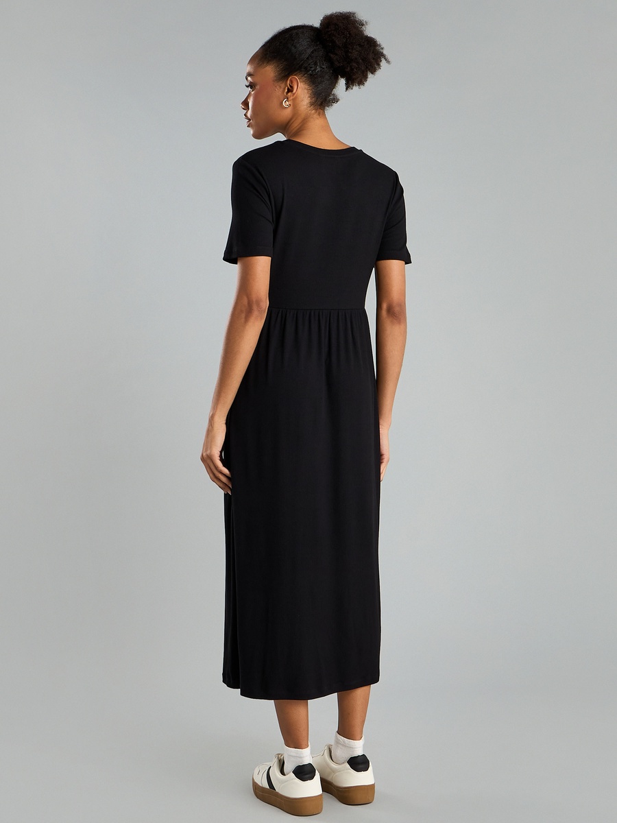 Ribbed Midi Dress