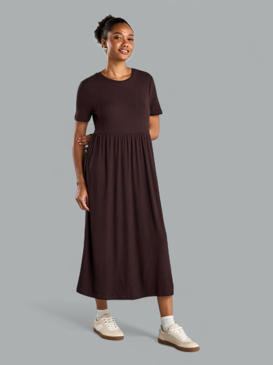 Ribbed Midi Dress