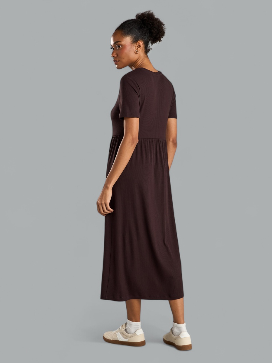 Ribbed Midi Dress