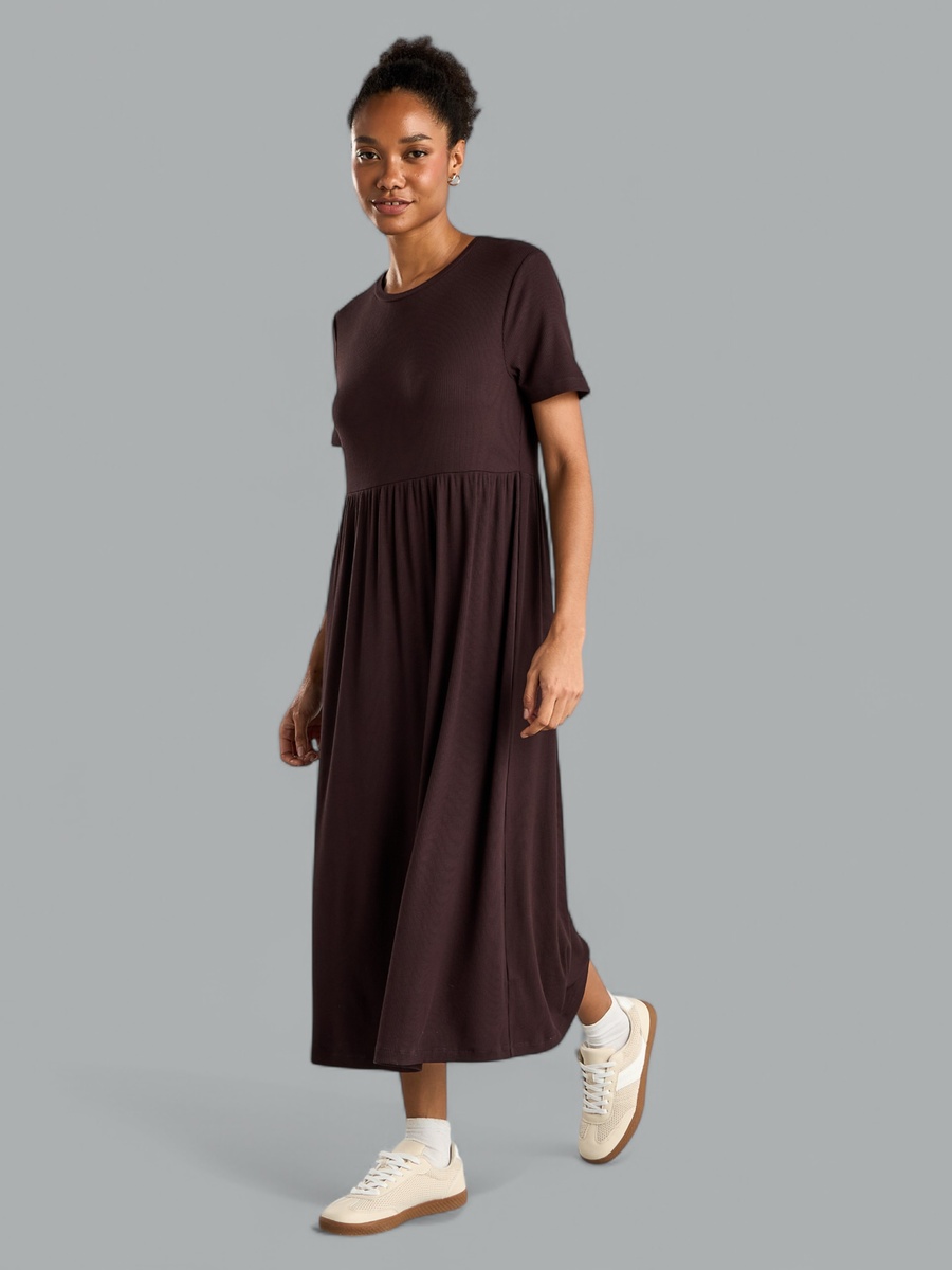 Ribbed Midi Dress