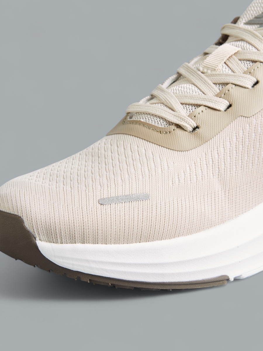 Panelled Sports Shoes with Lace-Up Closure