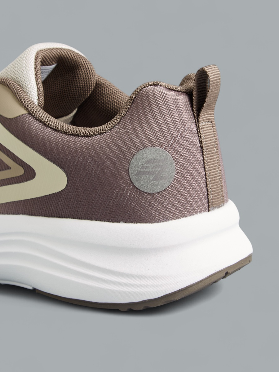 Panelled Sports Shoes with Lace-Up Closure