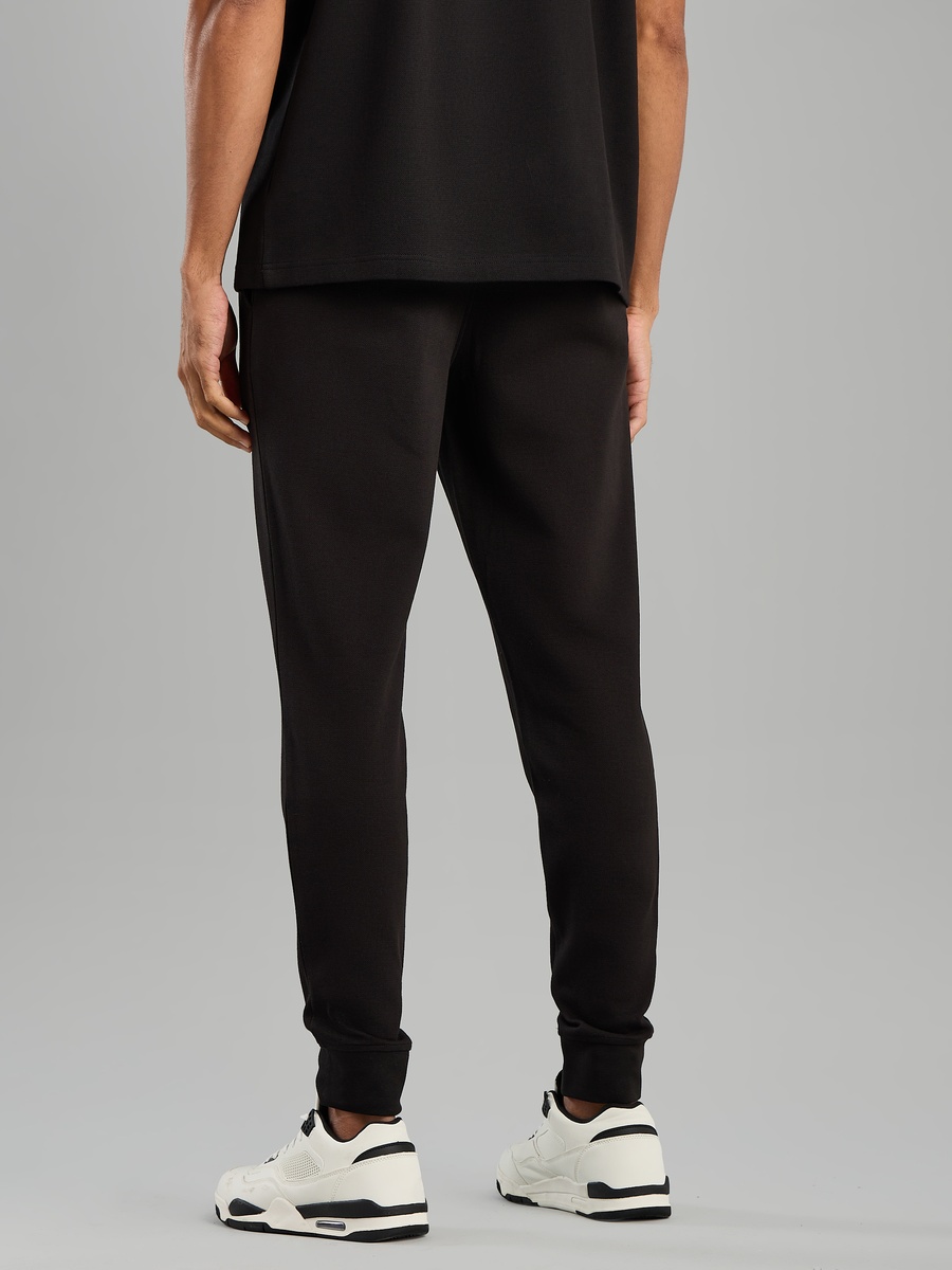 Plain Joggers with Drawstring Closure