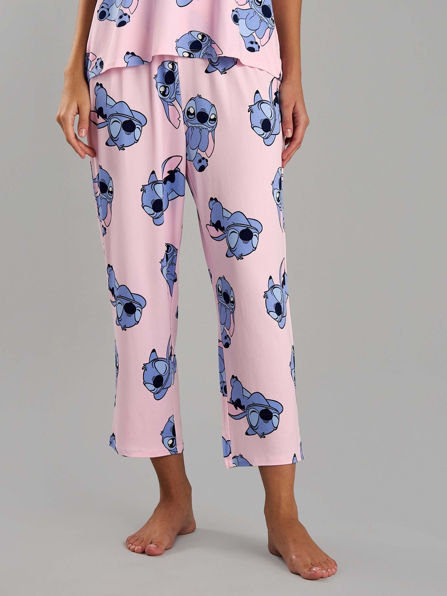 All-Over Stitch Print Pyjama Set