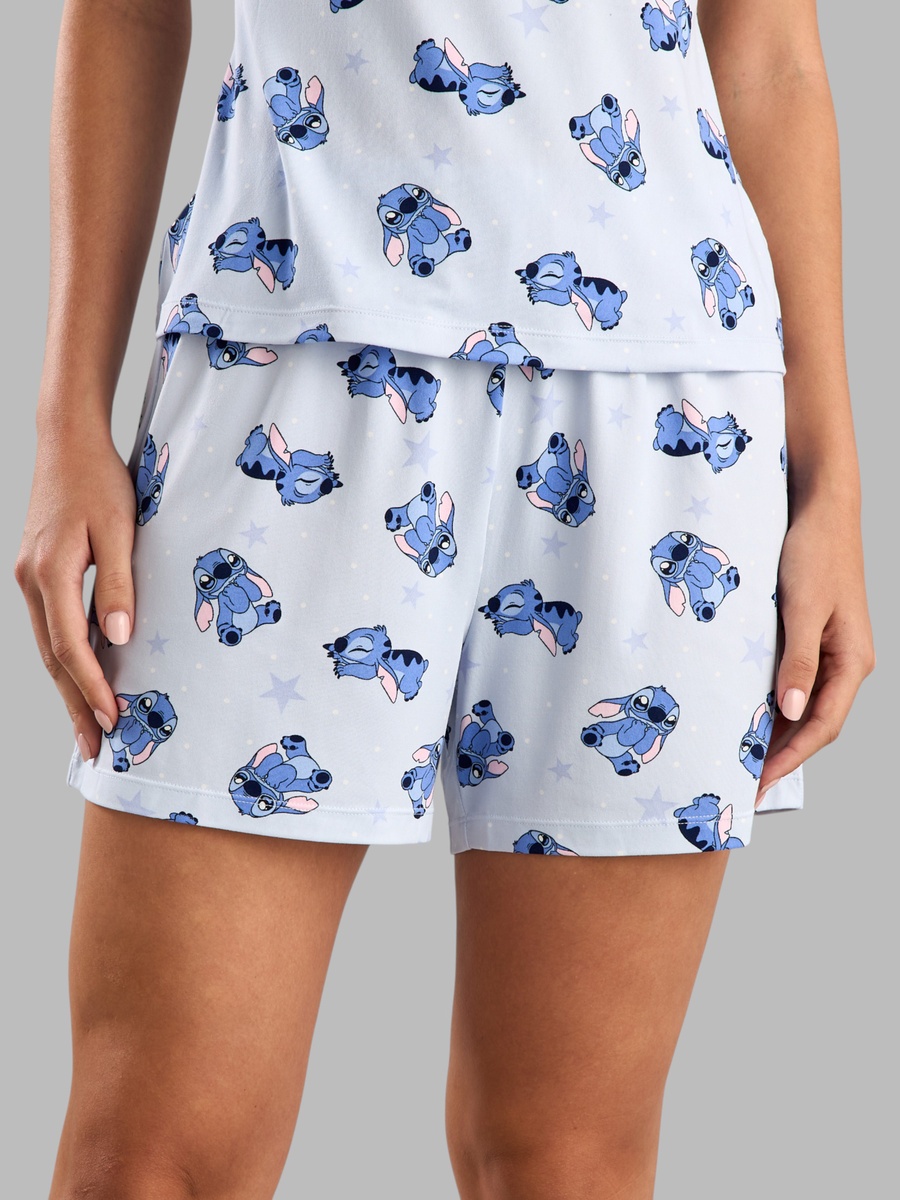 All-Over Stitch Print Cami and Shorts Set