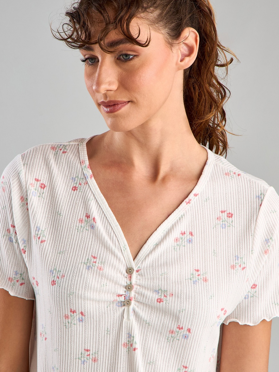 Floral Print Pyjama Set