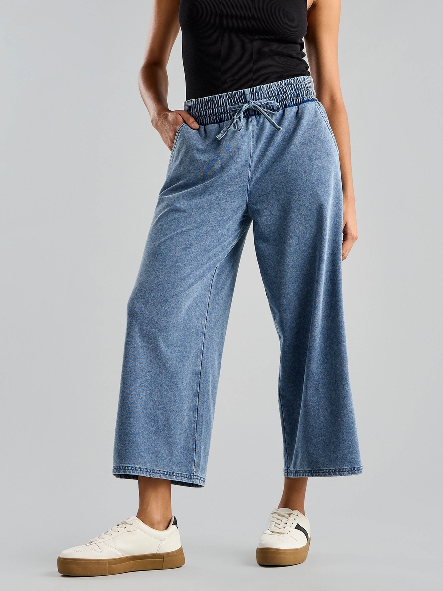 High-Rise Culottes with Pockets