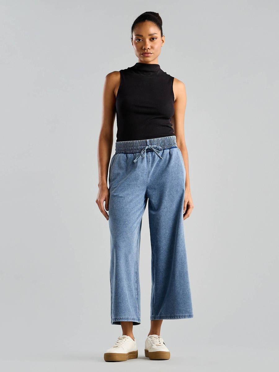 High-Rise Culottes with Pockets