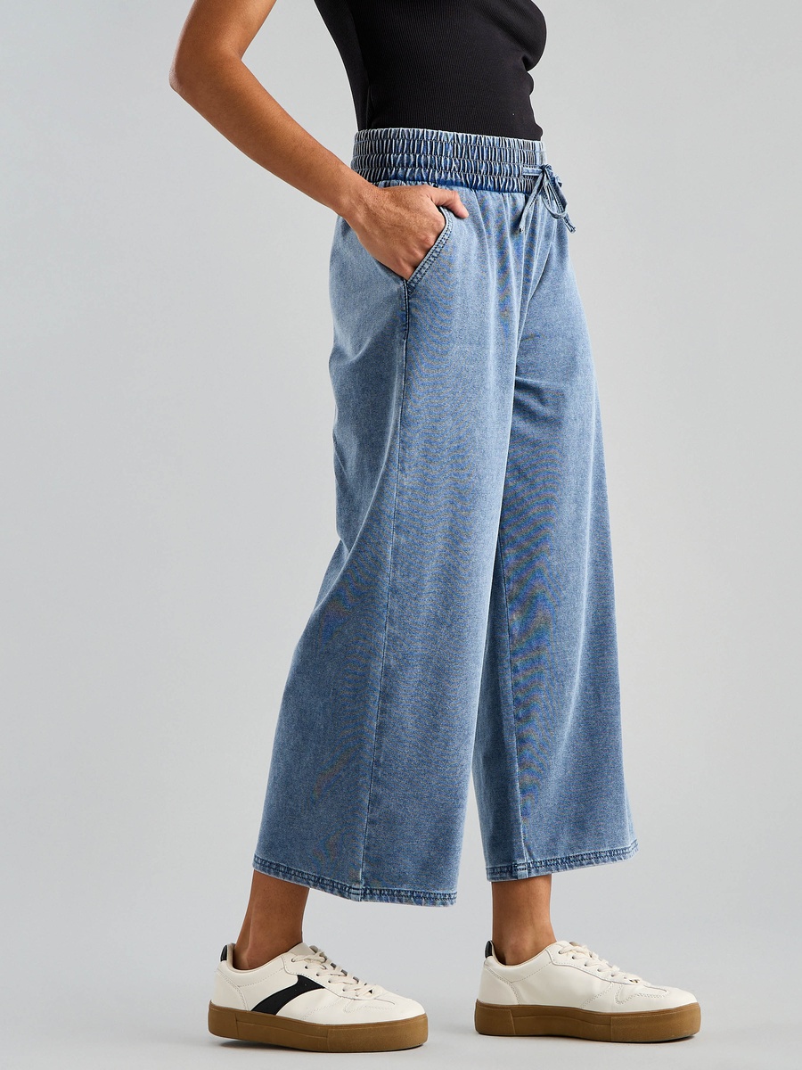 High-Rise Culottes with Pockets