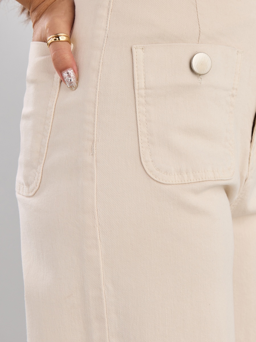Plain Better Cotton Wide Leg Jeans