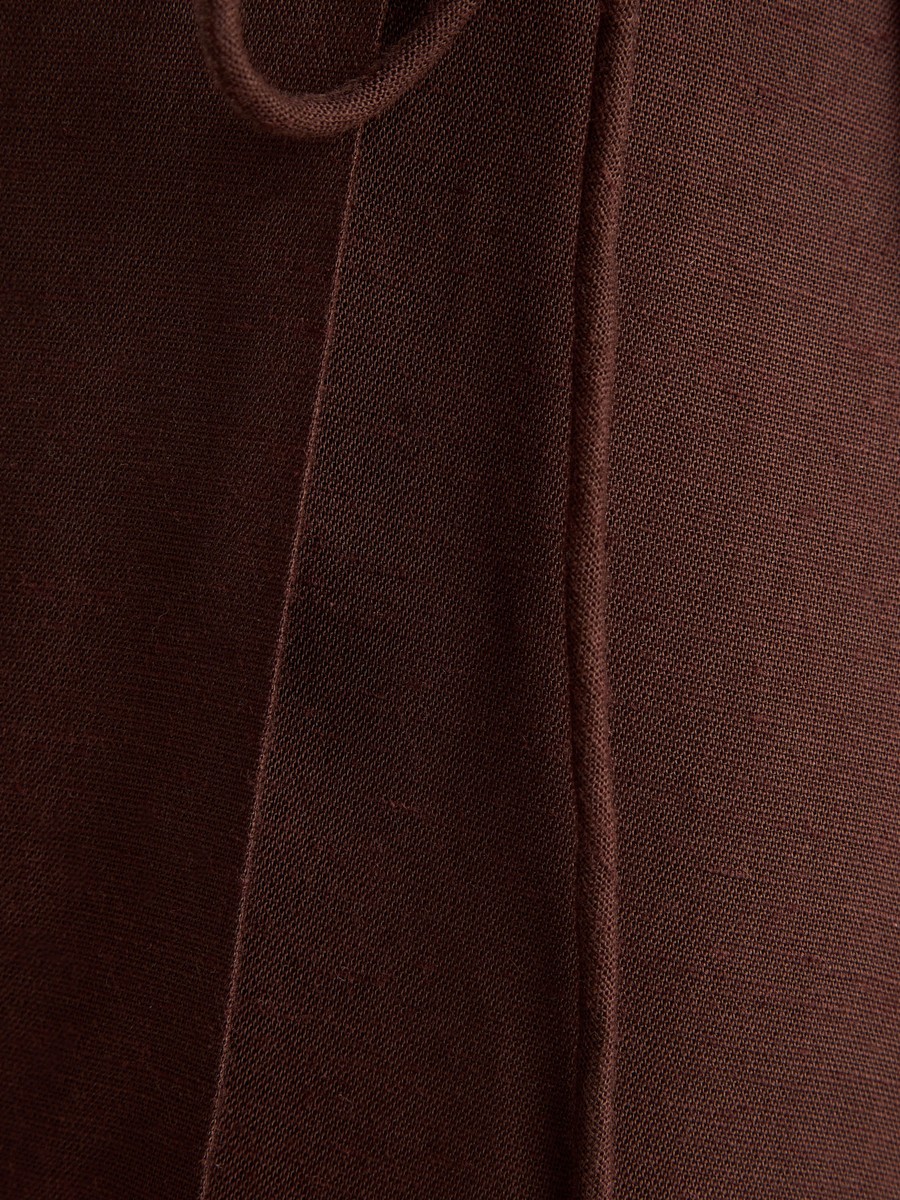 Plain Linen Wrap Skirt